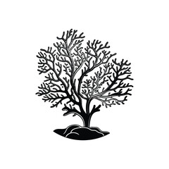 coral silhouette illustration