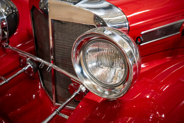 details of old timer car