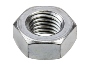 Hex Nut, Isolated on White Background PNG.AI GENERATED