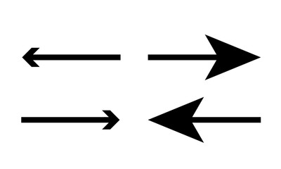 Black Arrow Sings and Symbol Design by Illustration