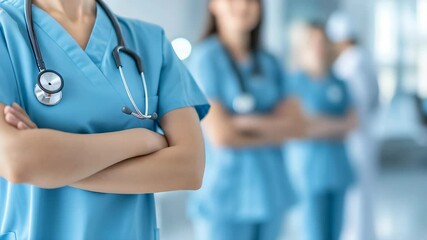 Medical doctor, surgeon, and anesthetist in a medical clinic or the ER, providing emergency care, promoting teamwork and patient trust in the hospital environment.