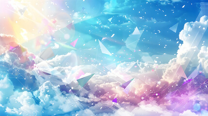 Data Cloud Storage Network with Triangular Lines