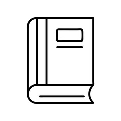 book illustration icon, book lovers day line art, book lovers day icon - simple black line art icon of book illustration, for book lovers day celebrations. book lovers day vector art.