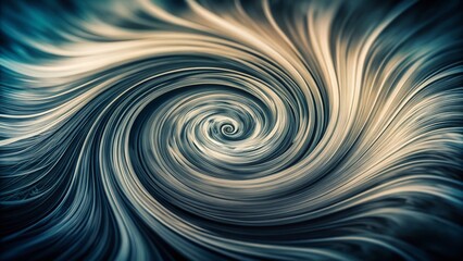 Fototapeta premium Vintage Style Photography of a Rotating Swirl Formed by White and Grey Lines Capturing a Unique Abstract Aesthetic with Depth and Texture for Artistic Use