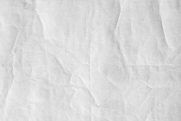 Old crumpled white paper texture