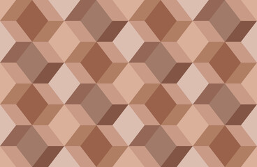 Geometric abstract checkered seamless pattern in trendy mocha mousse color. Modern seamless checkered pattern.