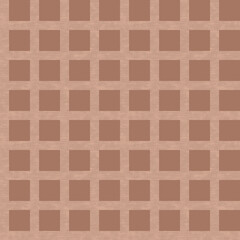 Retro preppy gingham seamless pattern. Trendy preppy mocha mousse pattern.