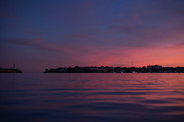 Colorfull sunset in Mallorca