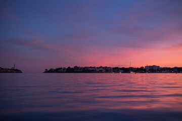 Fototapeta premium Colorfull sunset in Mallorca