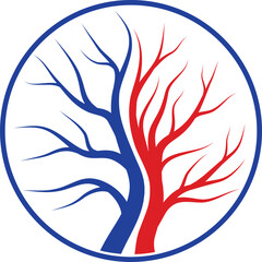 Circulatory system in the form of a tree