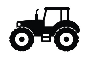 tractor isolated on white