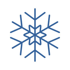 Snowflakes vector icon. Winter sign