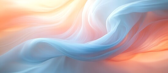 Fototapeta premium Abstract pastel swirls blending into a soft canvas with a calm, artistic vibe.