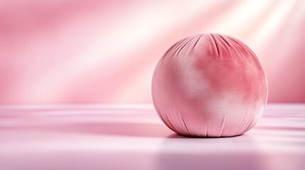 Fototapeta premium A pink ball sitting on top of a table