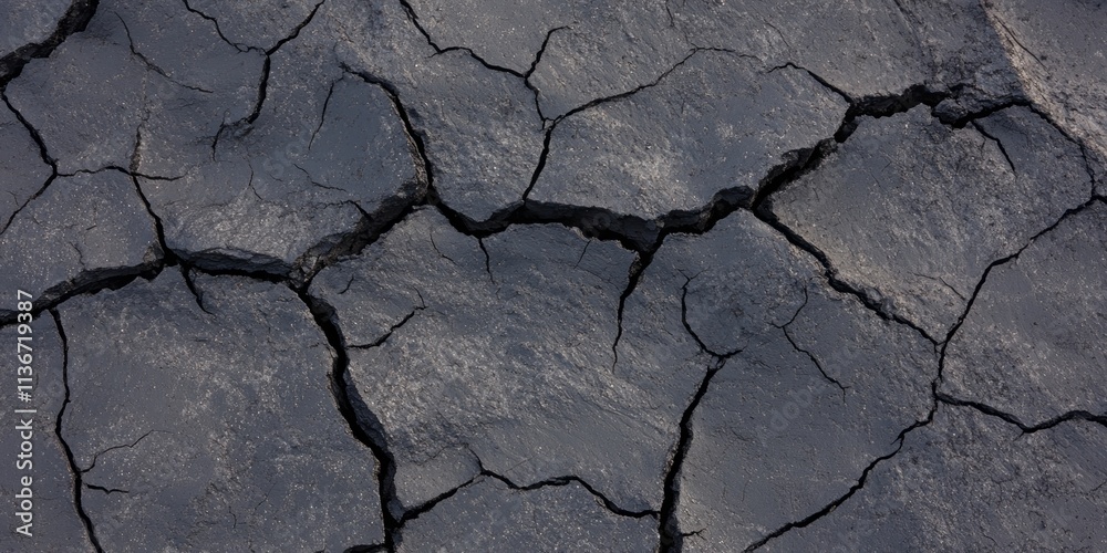 Poster lava cracks texture showcasing intricate patterns and unique formations in volcanic landscape