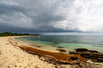 Antigua, Saint Mary Turners Beach - January 30 2024 - Rain arrives at Saint Mary Turners Beach