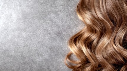 Fototapeta premium A close up of a woman's hair with long, wavy hair
