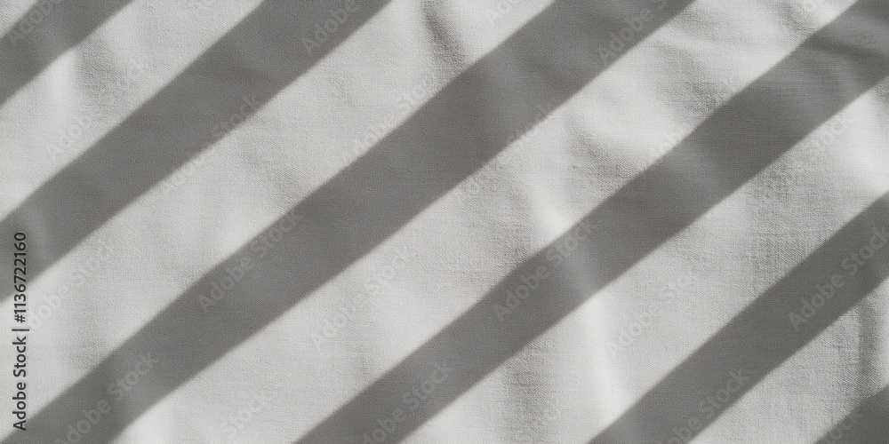 Poster Unique shadow texture with diagonal stripes on a light surface creating an abstract visual effect