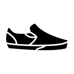 shoe icon, simple flat style, vector illustration symbol sign logo template pictogram, for ui or ux isolated on white for mobile app, editable