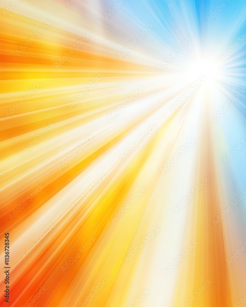 Poster Capturing the Essence of the Shortest Day With Vibrant Rays of Light Illuminating the Sky