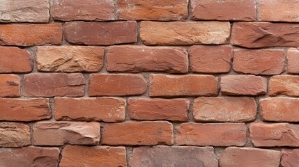 Obraz premium A brick wall is shown in a close up view