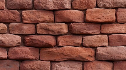 Obraz premium A close up of a red brick wall