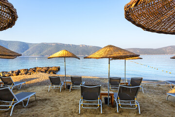 Beautiful view of Bodrum sea in Turkiye