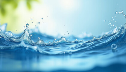 Stunning Water Splash and Waves in Nature