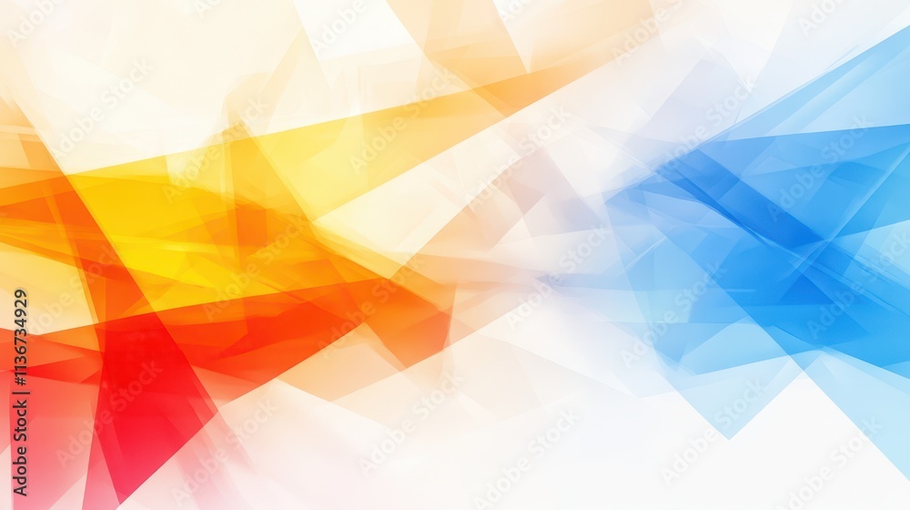 Poster vibrant abstract shapes and colors hint at creativity and inspiration for daily word challenge
