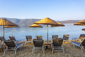 Beautiful view of Bodrum sea in Turkiye