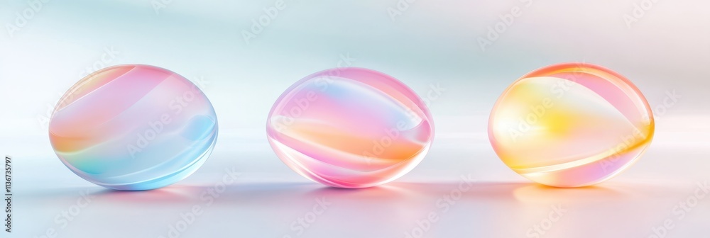 Poster Exploring Liquid Reflections and Distortions Through Translucent Spheres in Daylight