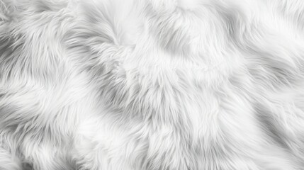 White fluffy fur fabric wool texture