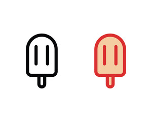 Ice stick icon vector illustrator