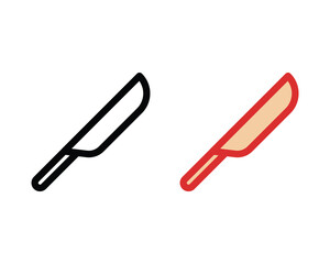 flat knife icon vector illustration