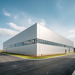 modern office building with sky