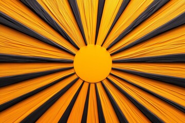 Fototapeta premium Abstract Orange Black Sunburst Design Texture Background