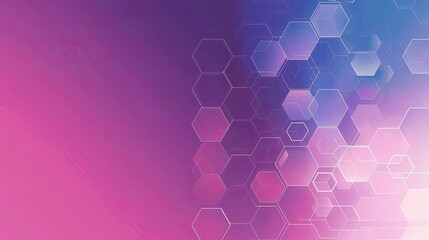 Abstract gradient background with hexagonal shapes in vibrant colors.