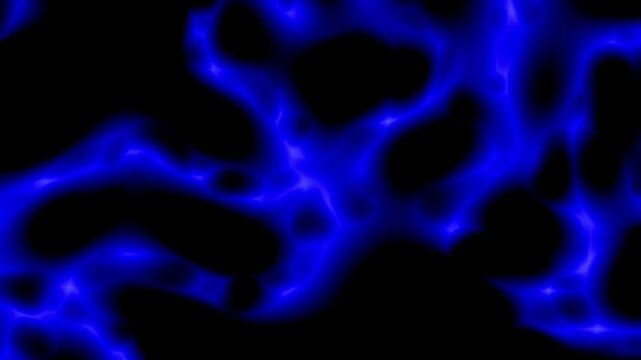 Abstract blue wave animation loop background. Blue plasma pattern wavy