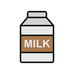 Milk bottle drink icon features a clean and minimalist design