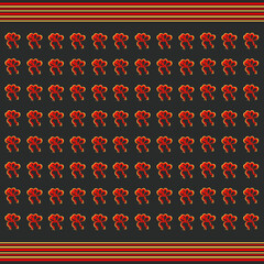 Classical illustration vintage sweet bow seamless pattern  for fabric