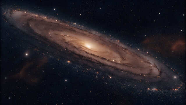 Spiral Galaxy in Deep Space - Powered by Adobe