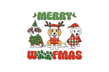 Merry Woofmas Sublimation Design