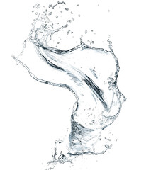 Blue water splash isolated on transparent background  png water splash © siam