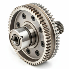 Obraz premium A machine part is a component of a larger mechanical system