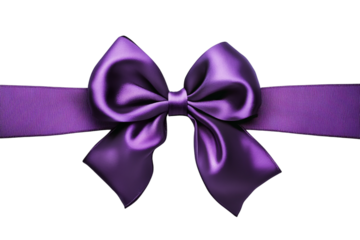 A bow, isolated on a transparent background, ideal for decorative, fashion, or gift-related designs.