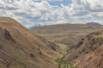 Kyzyl Chin valley, also called as Mars valley. Near Chagan Uzun village, Altai republic, Russia.