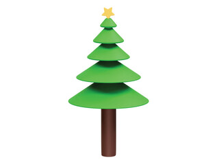 Tree 3d icon illustration 3d render