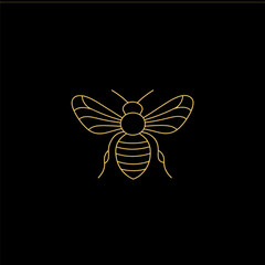 Simple Honey Bee Clip Art