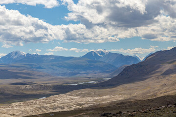 Fototapeta premium Kyzyl Chin valley, also called as Mars valley. Near Chagan Uzun village, Altai republic, Russia