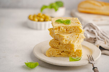 Spanish omelette with potatoes